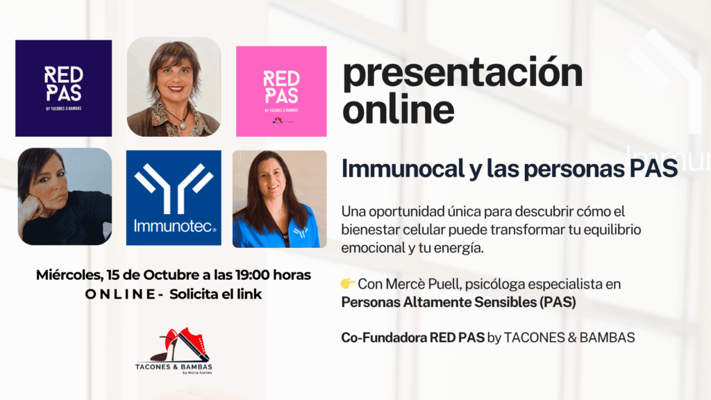 Presentación online: IMMUNOCAL Y LAS PERSONAS PAS