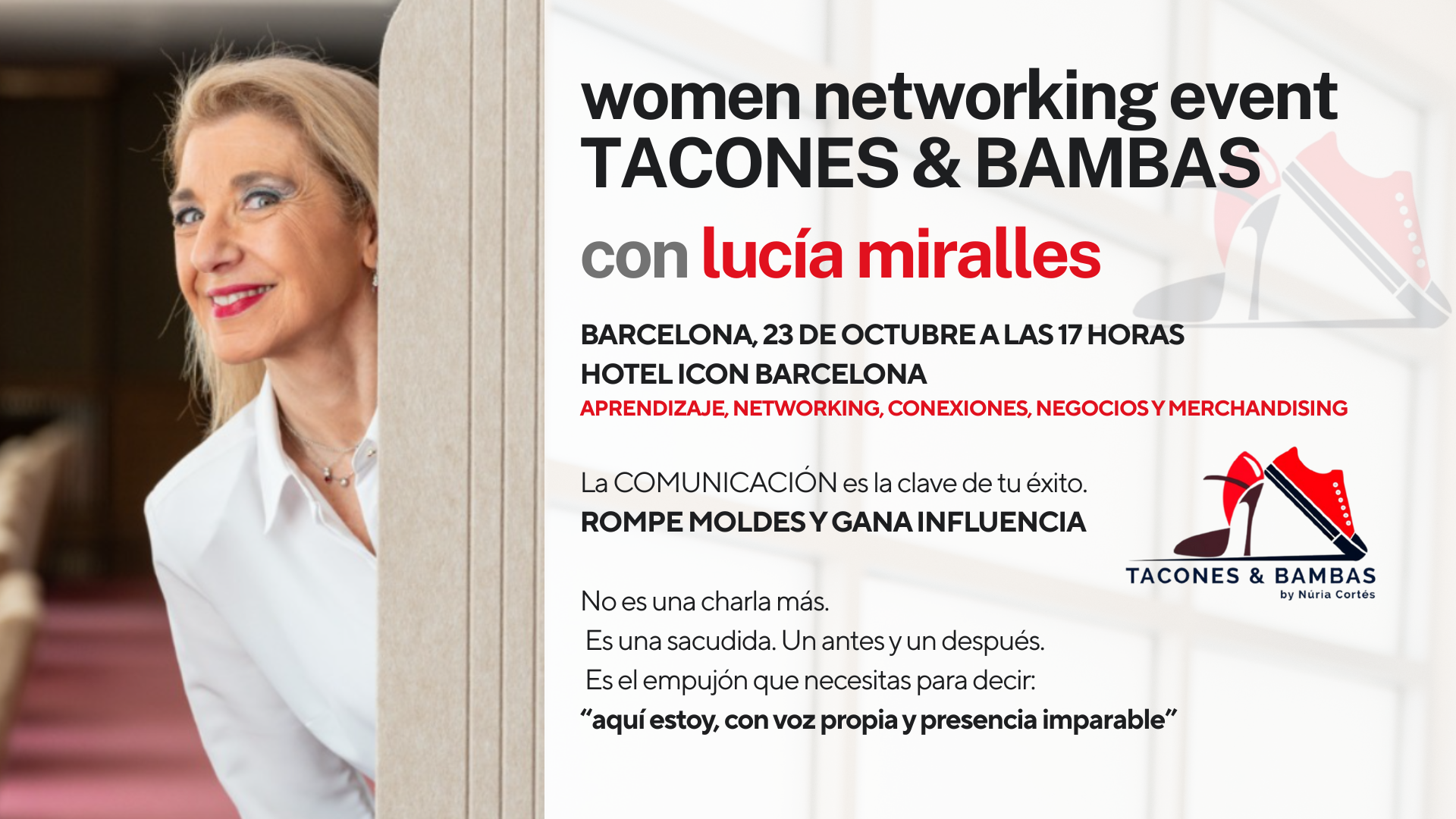 WOMEN NETWORKING EVENT CON LUCÍA MIRALLES