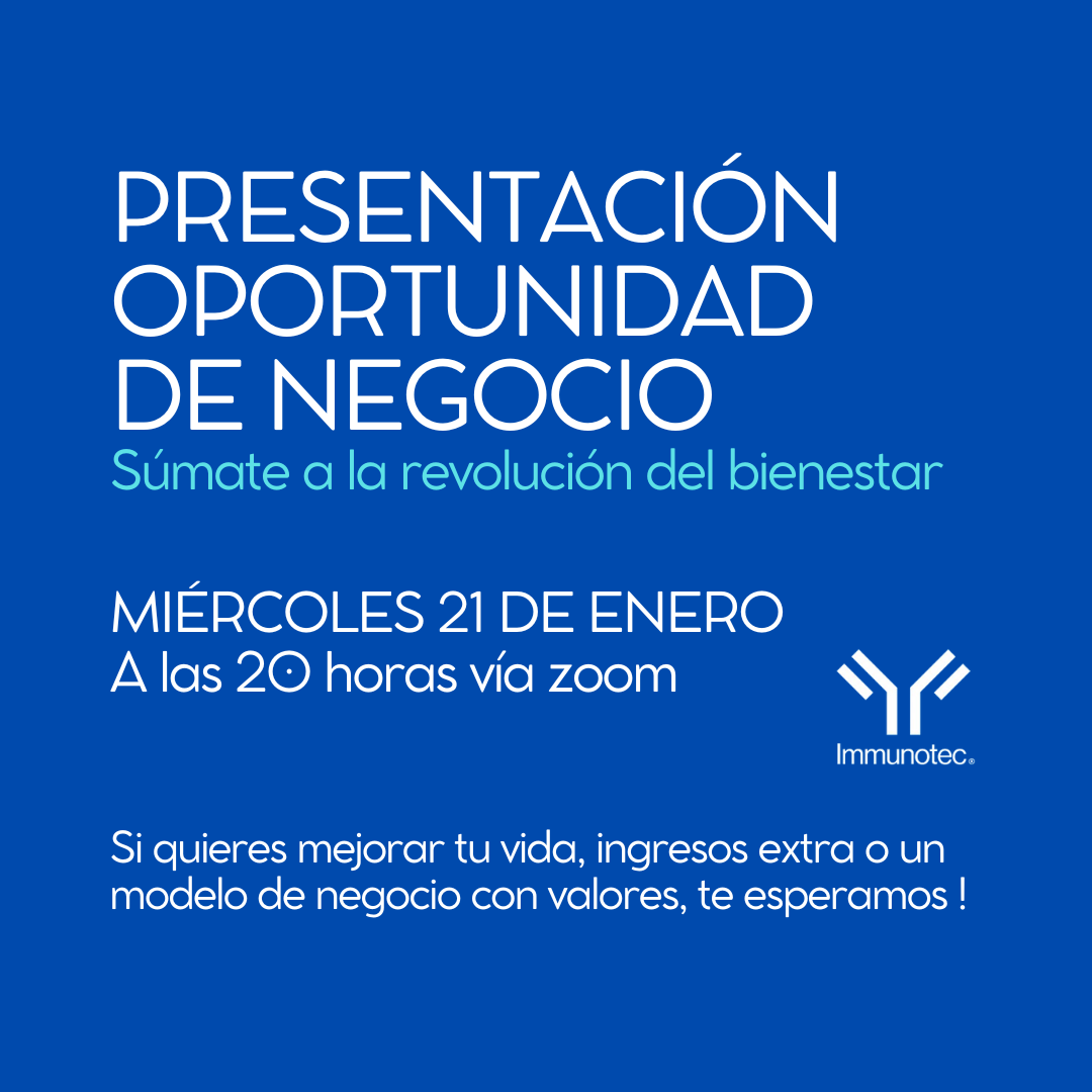 IMMUNOTEC : LA OPORTUNIDAD DE INICIAR UN NEGOCIO CONSCIENTE